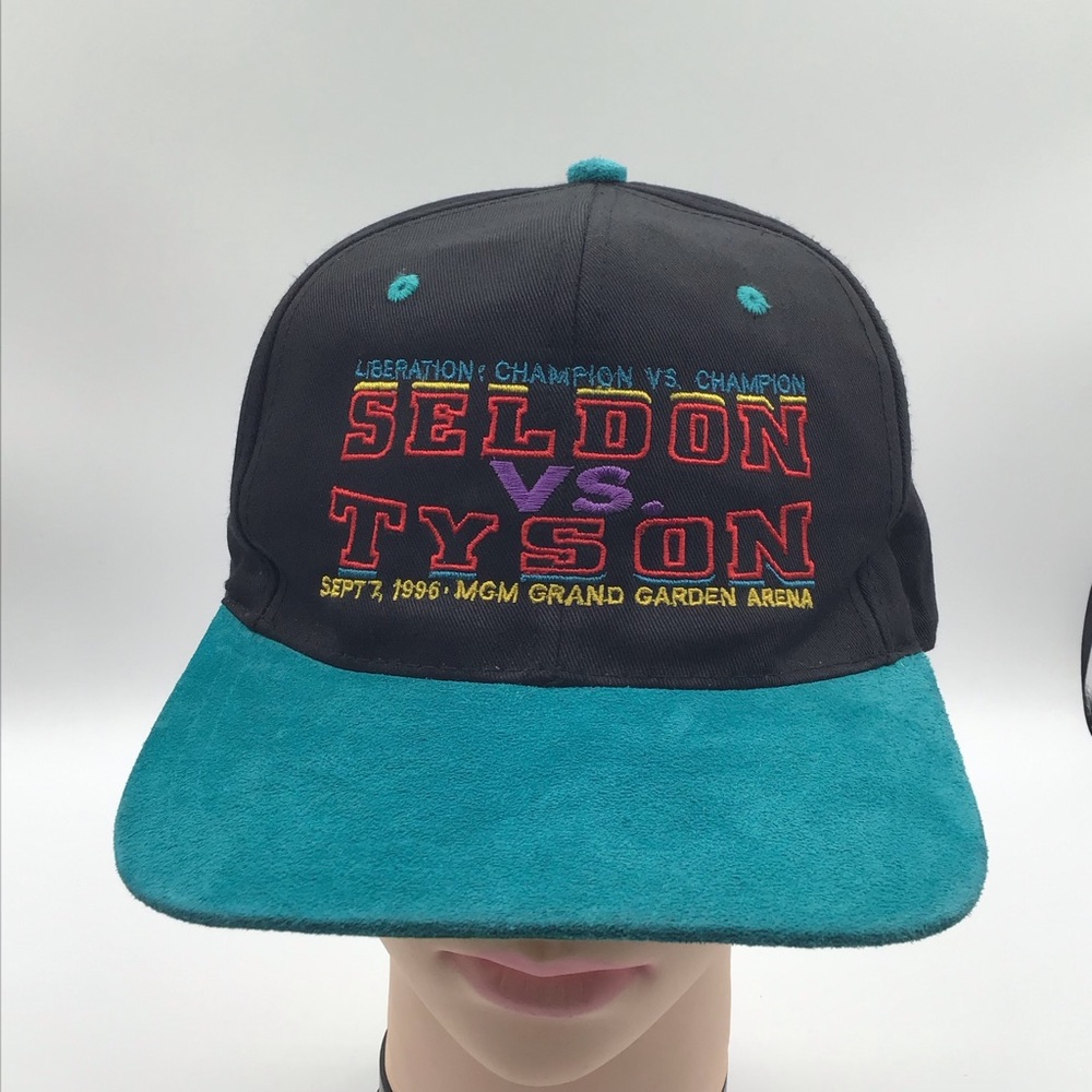 Vintage 90s Mike Tyson Vs Bruce Seldon snapback hat boxing promo Tupac rare